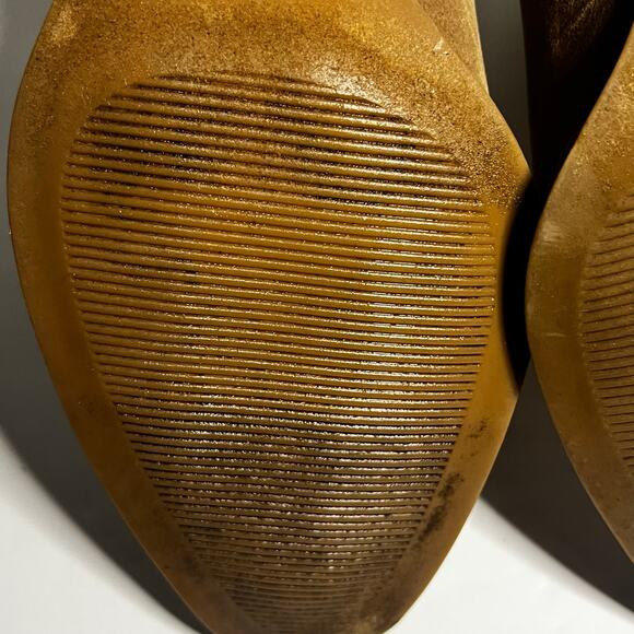 Universal Thread Women's Western Boots Tan Brown Faux Suede Leather Size 8.5 - Picture 7 of 16